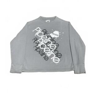 Y2K Pipeline Gray Thermal Long Sleeve - Medium